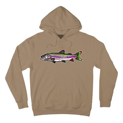 Abstract Trout Design Fly Fishing Trout Fisherman Hoodie