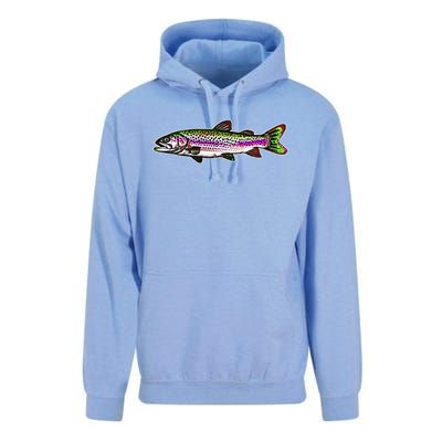 Abstract Trout Design Fly Fishing Trout Fisherman Unisex Surf Hoodie