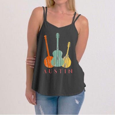 Austin Texas Distressed Music Women's Strappy Tank