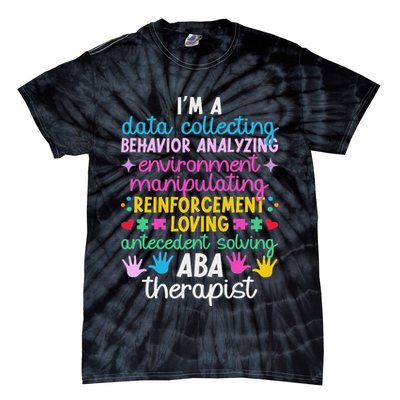 Aba Therapist Definition Applied Behavior Analysis Tie-Dye T-Shirt