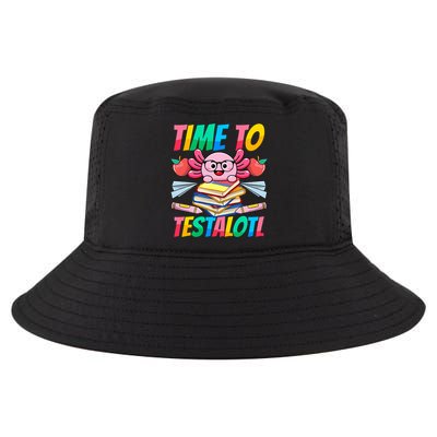 Axolotl Test Day Teacher Time To Testalotl Testing Day Women  Cool Comfort Performance Bucket Hat