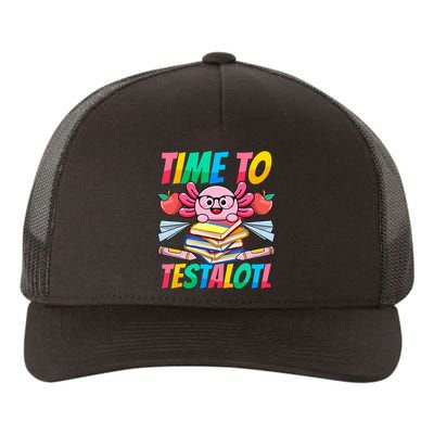 Axolotl Test Day Teacher Time To Testalotl Testing Day Women  Yupoong Adult 5-Panel Trucker Hat