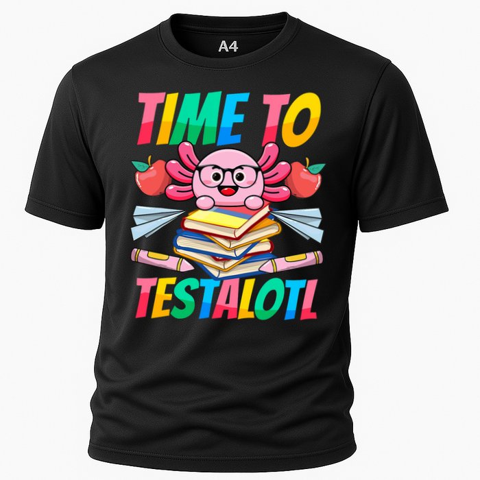 Axolotl Test Day Teacher Time To Testalotl Testing Day Women  Cooling Performance Crew T-Shirt