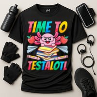 Axolotl Test Day Teacher Time To Testalotl Testing Day Women  Cooling Performance Crew T-Shirt
