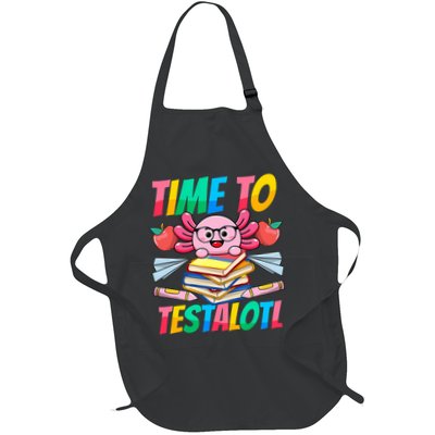 Axolotl Test Day Teacher Time To Testalotl Testing Day Women  Apron