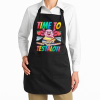 Axolotl Test Day Teacher Time To Testalotl Testing Day Women  Apron