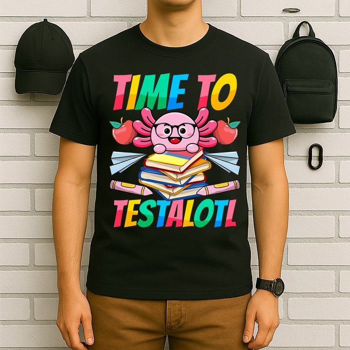Axolotl Test Day Teacher Time To Testalotl Testing Day Women  T-Shirt