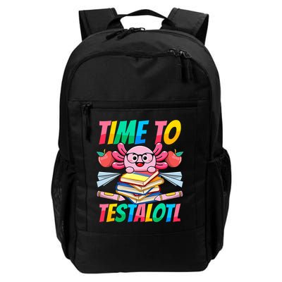 Axolotl Test Day Teacher Time To Testalotl Testing Day Women  Backpack