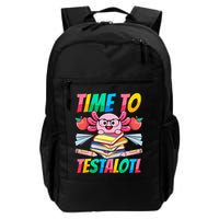 Axolotl Test Day Teacher Time To Testalotl Testing Day Women  Backpack