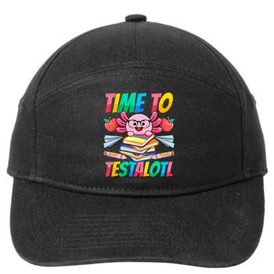 Axolotl Test Day Teacher Time To Testalotl Testing Day Women  7-Panel Snapback Hat