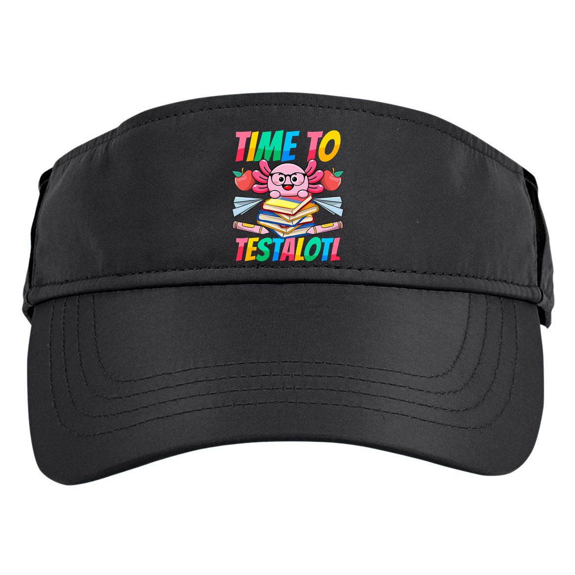 Axolotl Test Day Teacher Time To Testalotl Testing Day Women  Adult Drive Performance Visor