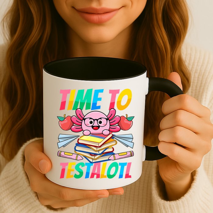 Axolotl Test Day Teacher Time To Testalotl Testing Day Women  Mug