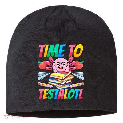 Axolotl Test Day Teacher Time To Testalotl Testing Day Women  Sustainable Beanie