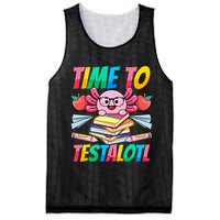 Axolotl Test Day Teacher Time To Testalotl Testing Day Women  Mesh Reversible Basketball Jersey Tank