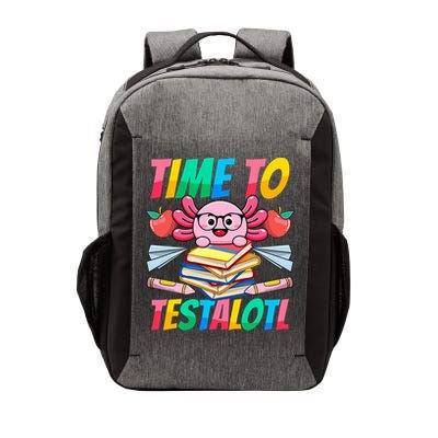 Axolotl Test Day Teacher Time To Testalotl Testing Day Women  Vector Backpack