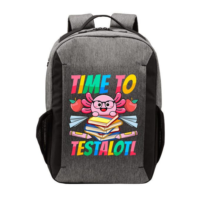 Axolotl Test Day Teacher Time To Testalotl Testing Day Women  Vector Backpack