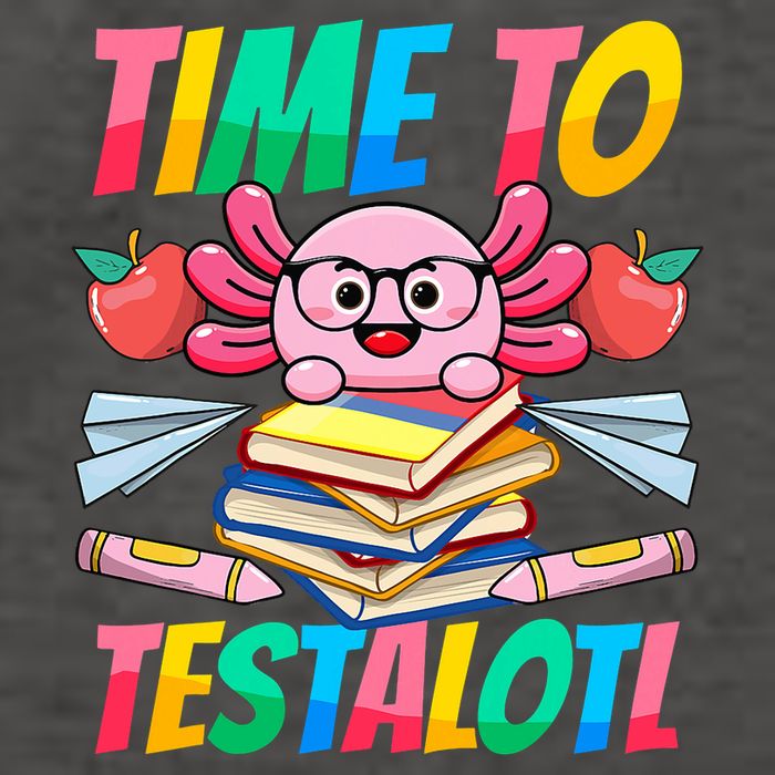 Axolotl Test Day Teacher Time To Testalotl Testing Day Women  Vector Backpack