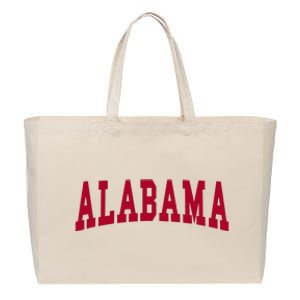 Alabama Throwback Design Classic Cotton Canvas Jumbo Tote