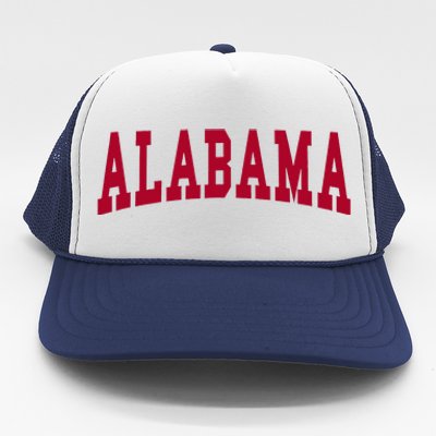 Alabama Throwback Design Classic Trucker Hat