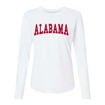 Alabama Throwback Design Classic Womens Cotton Relaxed Long Sleeve T-Shirt