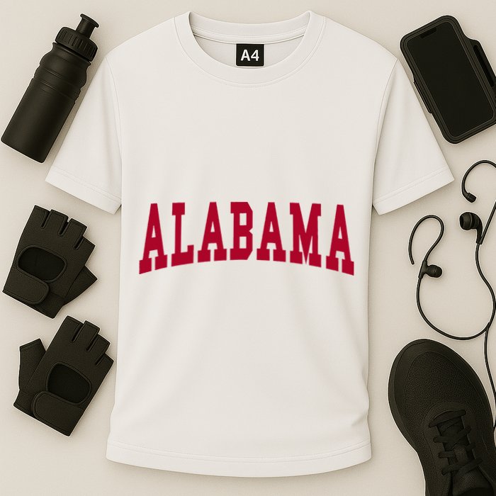 Alabama Throwback Design Classic Cooling Performance Crew T-Shirt