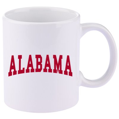 Alabama Throwback Design Classic 11oz C Handle Ceramic Mug