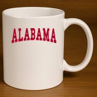 Alabama Throwback Design Classic 11oz C Handle Ceramic Mug