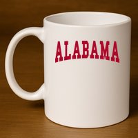 Alabama Throwback Design Classic 11oz C Handle Ceramic Mug