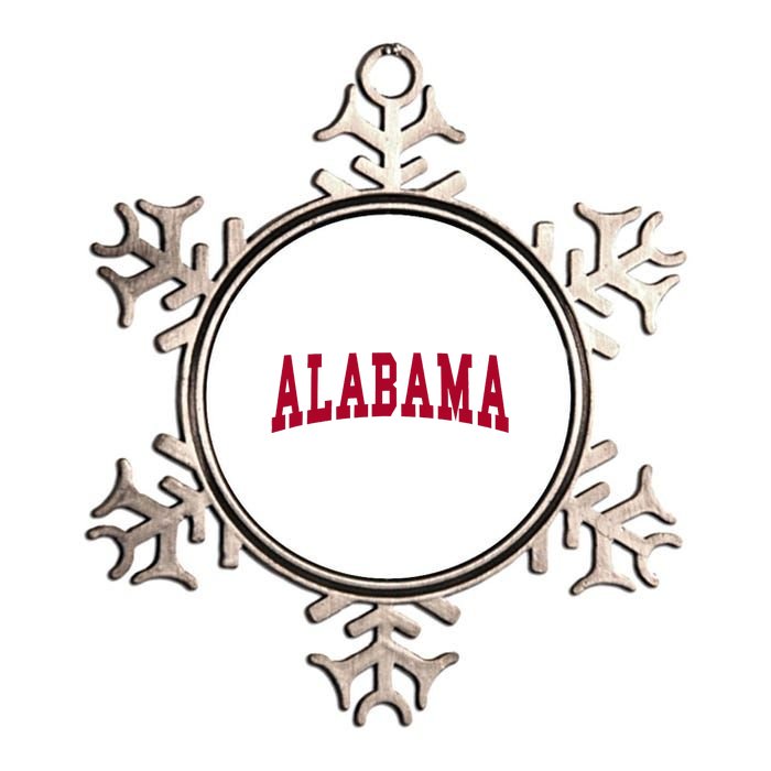 Alabama Throwback Design Classic Metallic Star Ornament