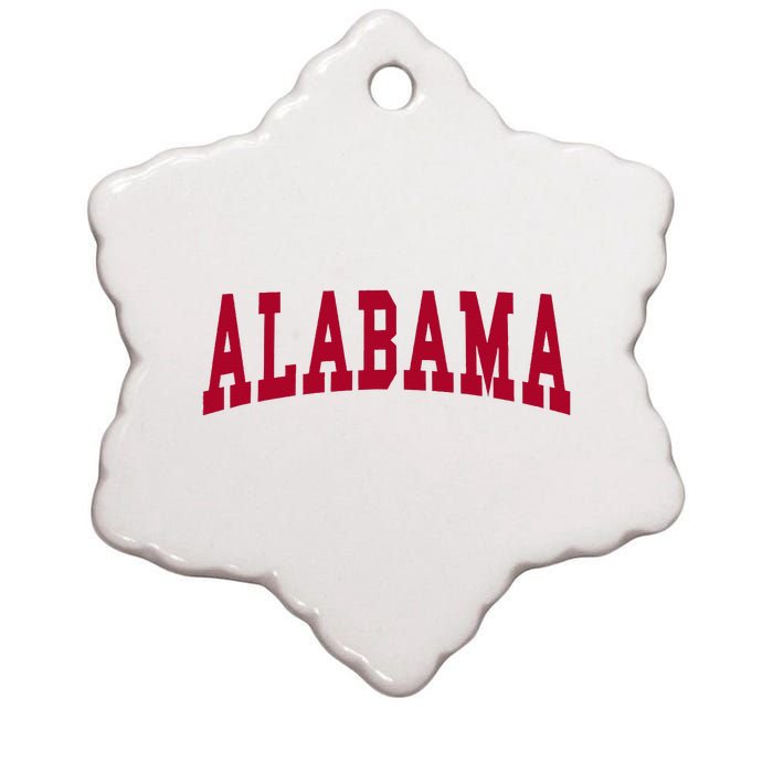 Alabama Throwback Design Classic Ceramic Star Ornament