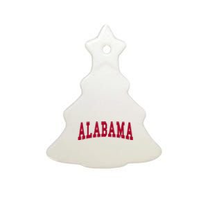 Alabama Throwback Design Classic Ceramic Tree Ornament