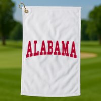 Alabama Throwback Design Classic Golf Towel