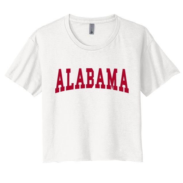 Alabama Throwback Design Classic Crop Top
