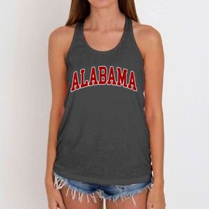 Alabama Throwback Design Classic Women's Knotted Racerback Tank