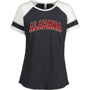 Alabama Throwback Design Classic Enza Ladies Jersey Colorblock Tee