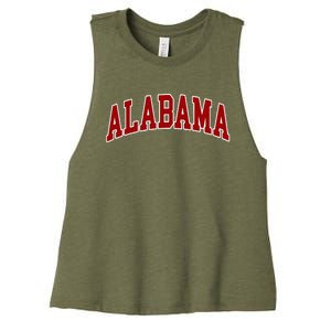 Alabama Throwback Design Classic Women's Racerback Cropped Tank