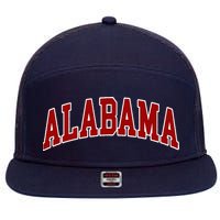 Alabama Throwback Design Classic 7 Panel Mesh Trucker Snapback Hat