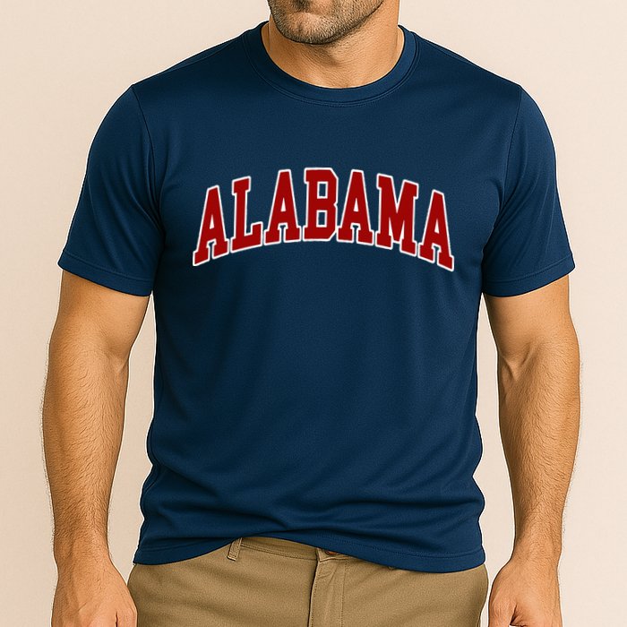 Alabama Throwback Design Classic Cooling Performance Crew T-Shirt