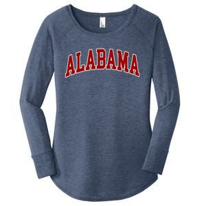 Alabama Throwback Design Classic Women's Perfect Tri Tunic Long Sleeve Shirt