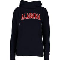 Alabama Throwback Design Classic Womens Funnel Neck Pullover Hood