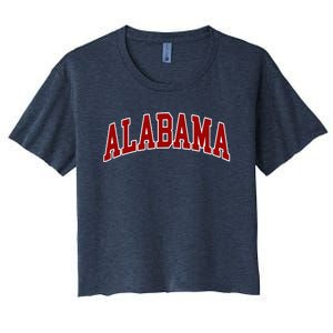 Alabama Throwback Design Classic Women's Crop Top Tee