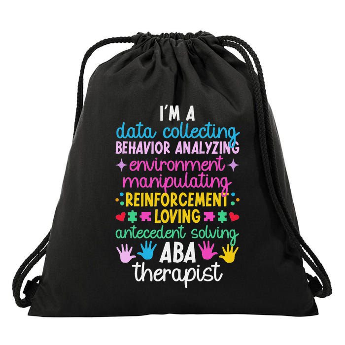 Aba Therapist Definition Applied Behavior Analysis Drawstring Bag