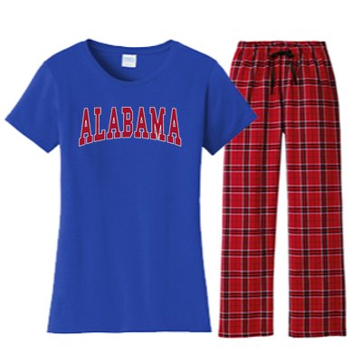 Alabama Throwback Design Classic Women's Flannel Pajama Set