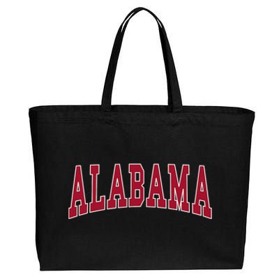 Alabama Throwback Design Classic Cotton Canvas Jumbo Tote