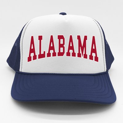 Alabama Throwback Design Classic Trucker Hat