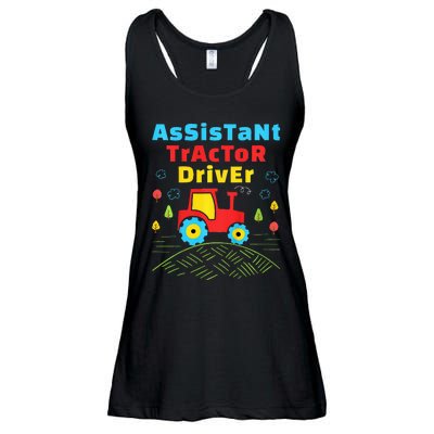 Assistant Tractor Driver Farmer Ladies Essential Flowy Tank