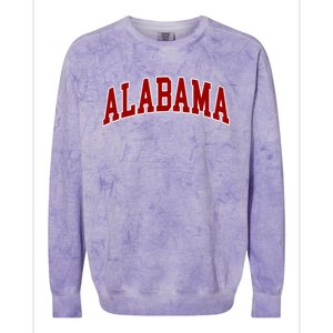 Alabama Throwback Design Classic Colorblast Crewneck Sweatshirt