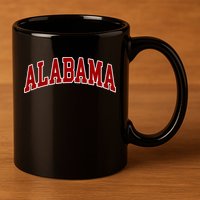 Alabama Throwback Design Classic 11oz C Handle Ceramic Mug