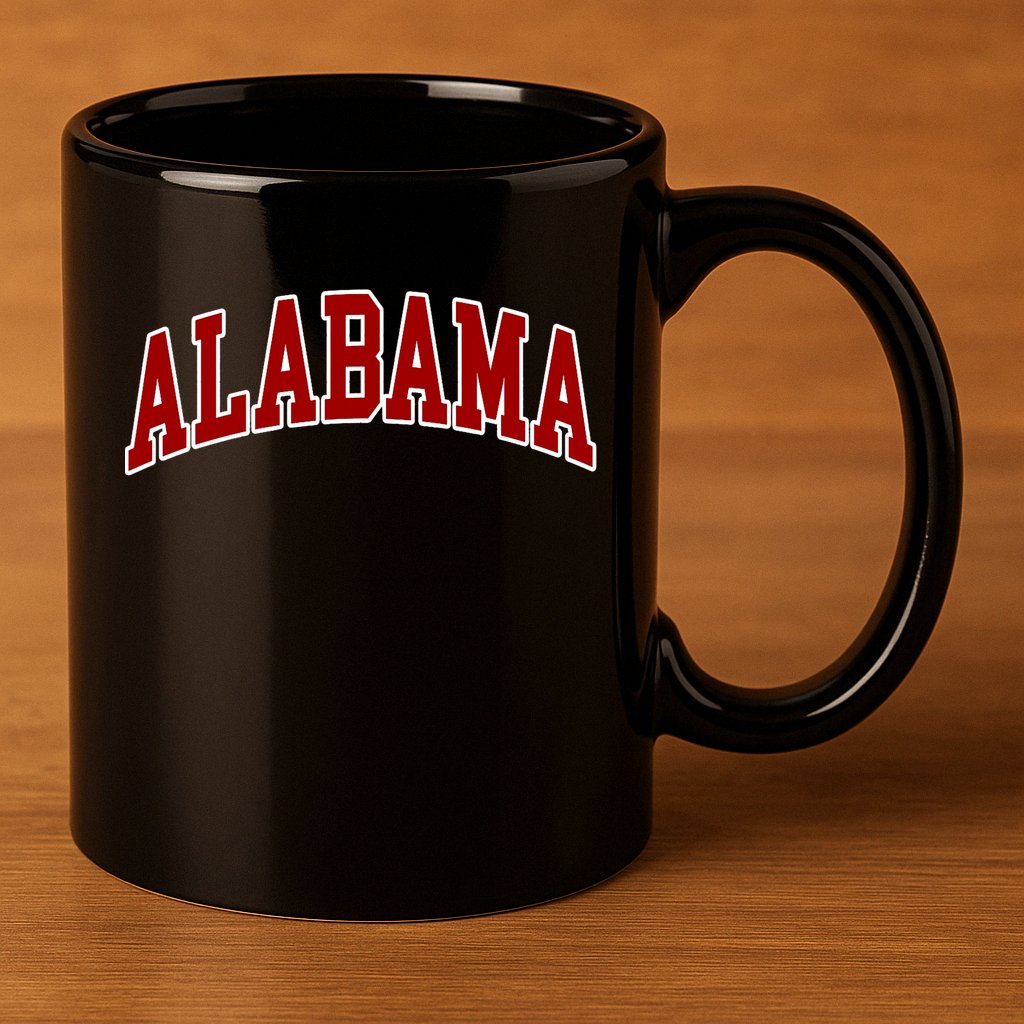 Alabama Throwback Design Classic 11oz C Handle Ceramic Mug