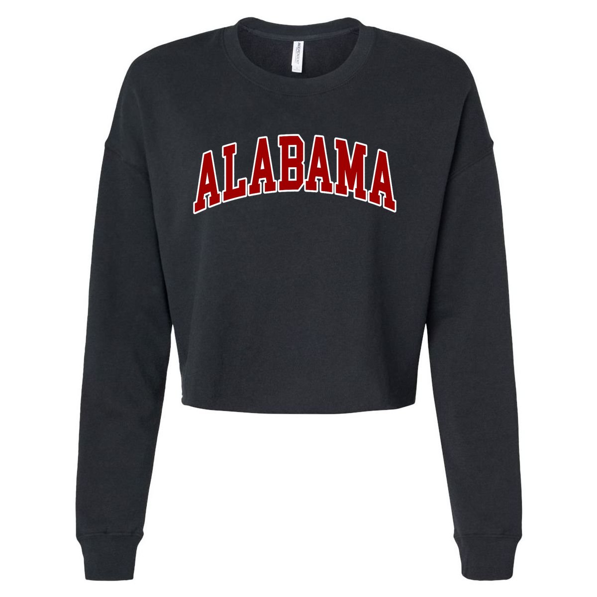 Alabama Throwback Design Classic Cropped Pullover Crew